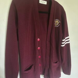FlynnO'Hara Maroon School Cardigan